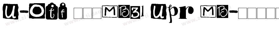 U-OTF 見出ゴMB31 Upr MB字体转换